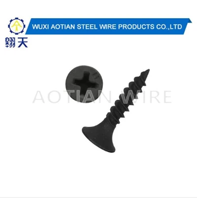 C1022 Viti per cartongesso fosfatate in zinco nero temprato.